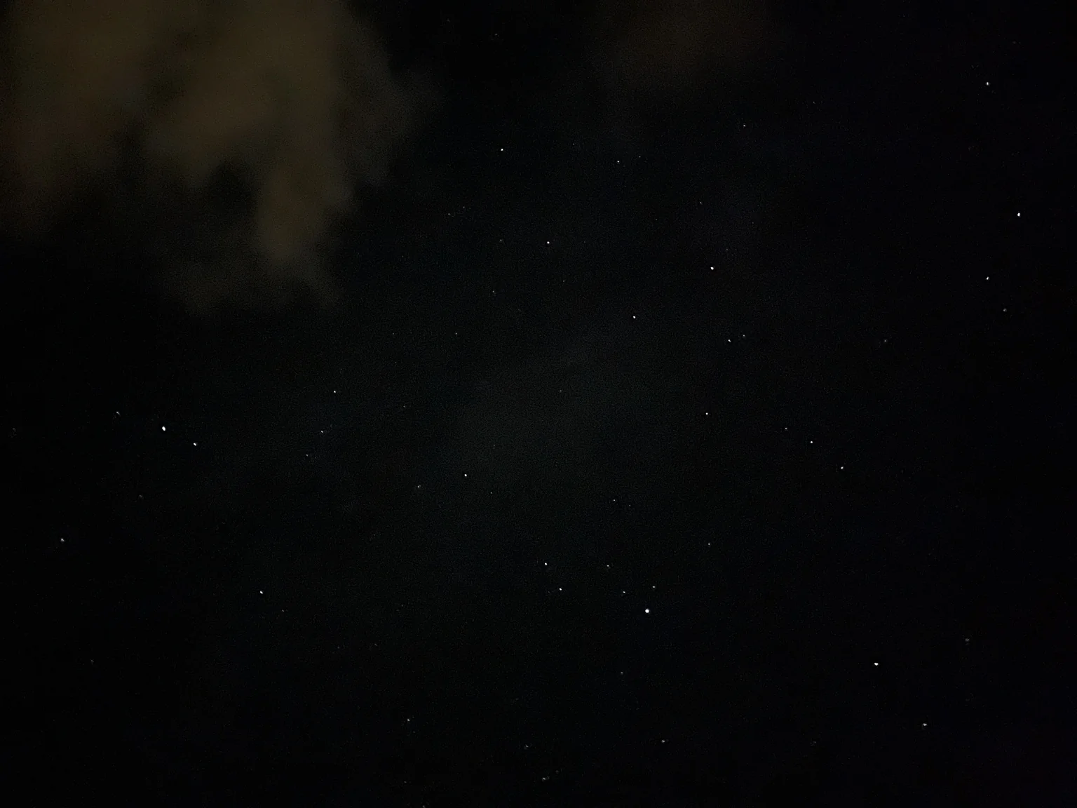 伊豆大島の夜空に見える星